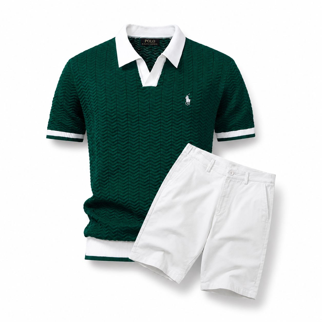 Ralph Lauren Old Money Polo Shirt & Shorts Set
