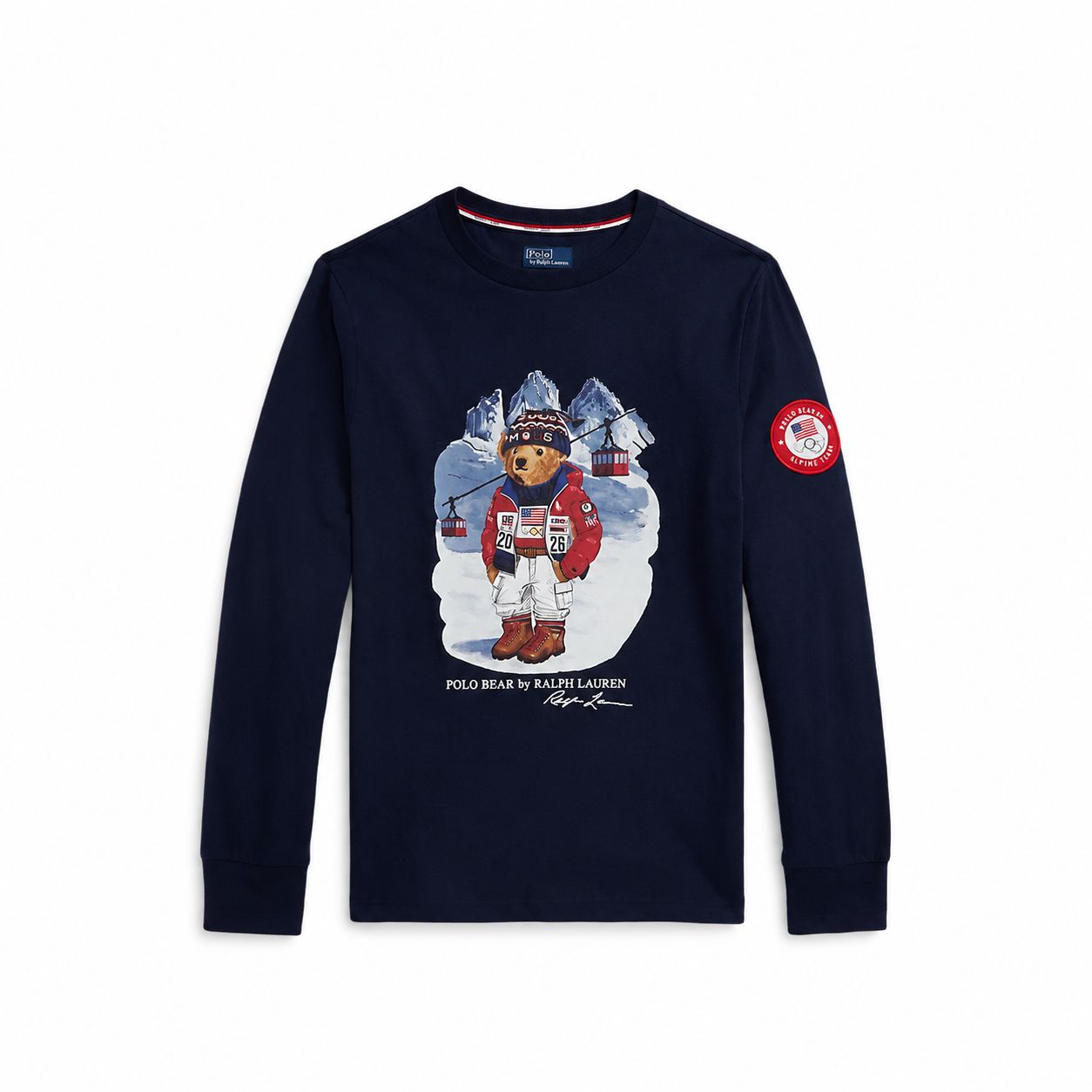 Ralph Lauren Team USA Polo Bear Long Sleeve T-Shirt