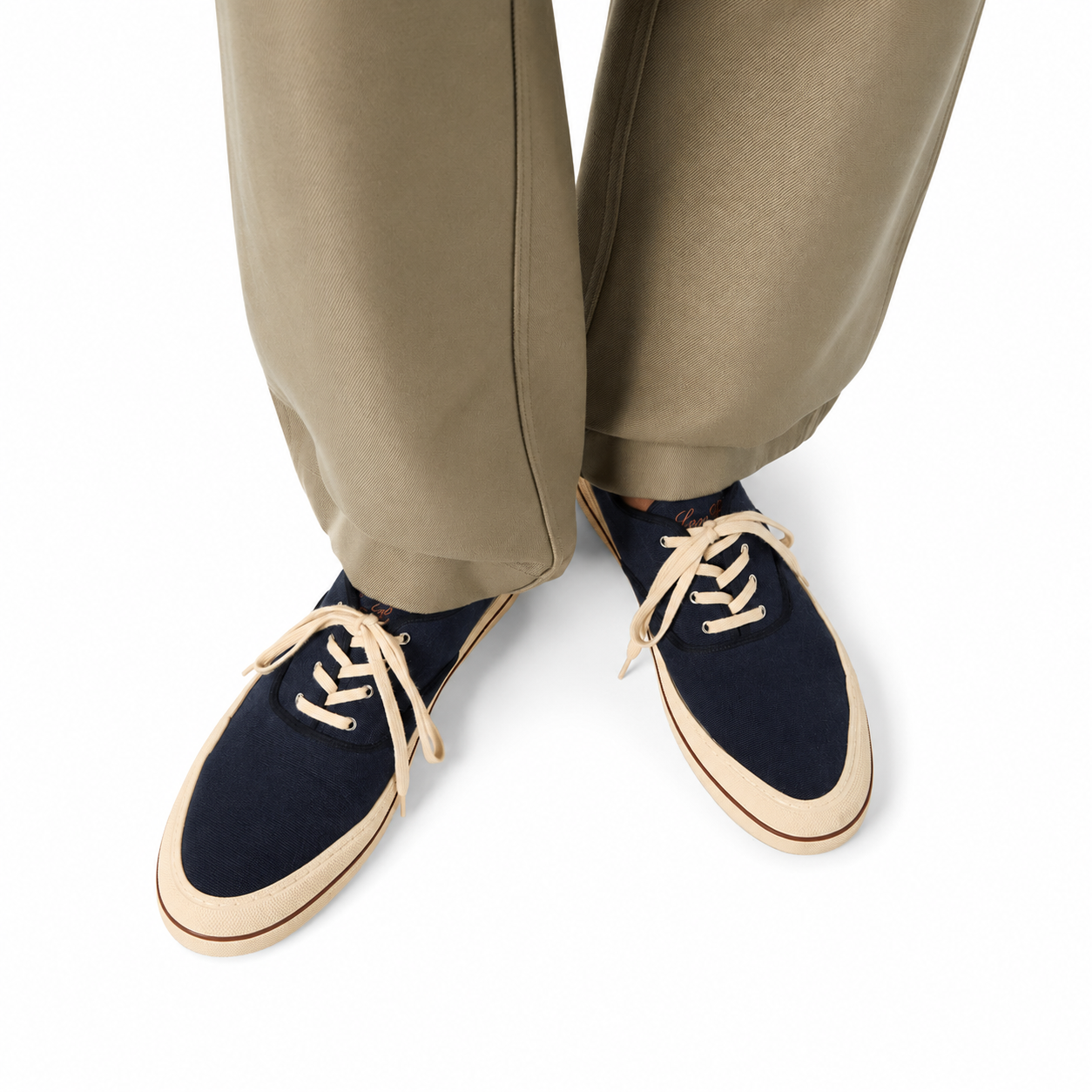 Loro Piana Nantucket Walk Trainers Men's, Blue Navy