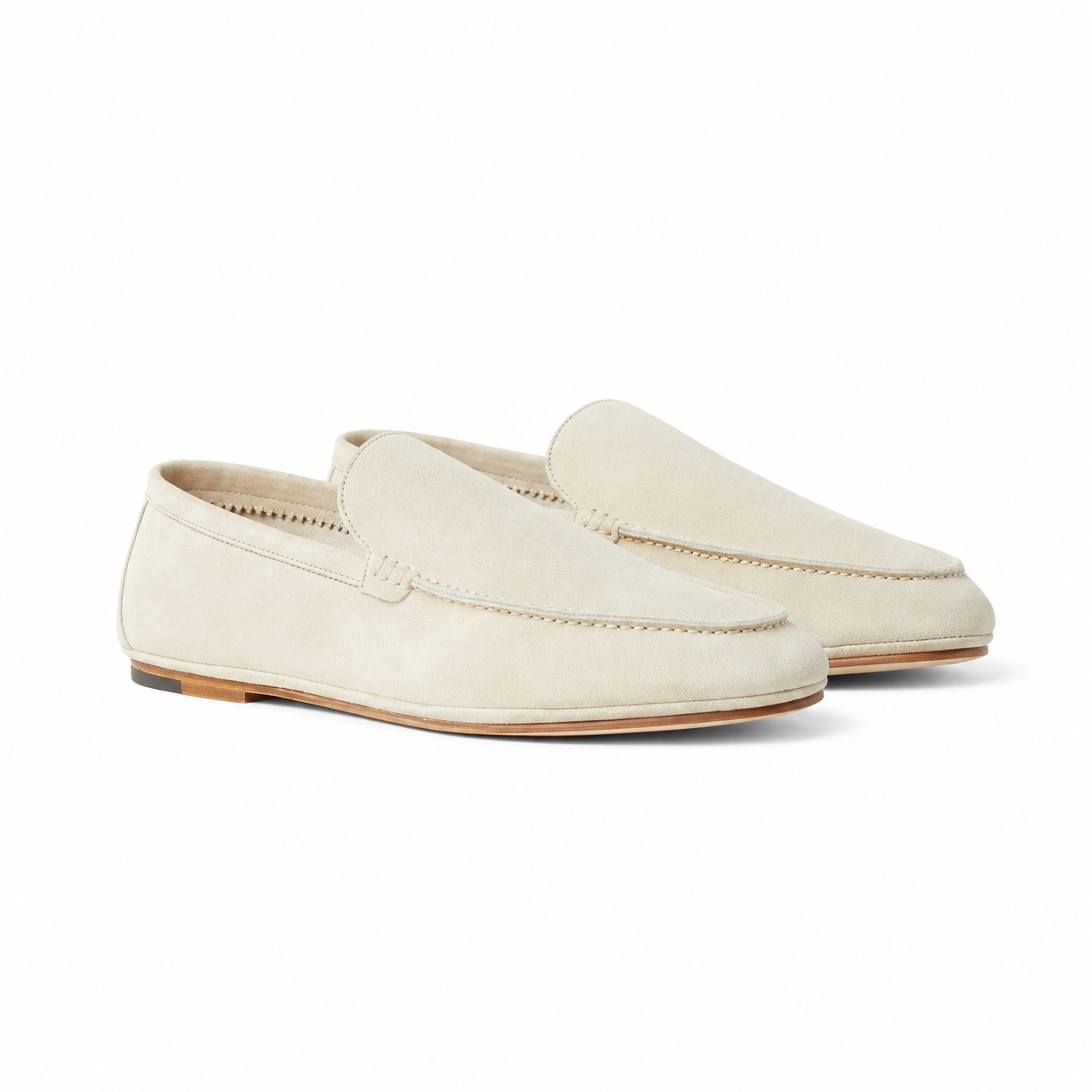 Loro Piana Moccasin Summer Anton Walk - Yogurt