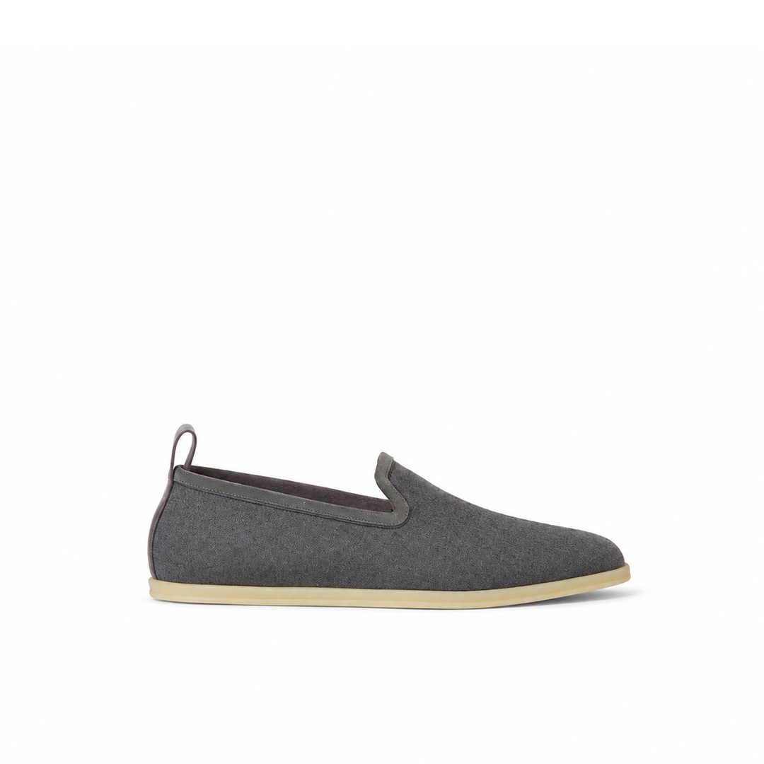 Loro Piana Moccasin Venice Walk the Gift of Kings Steel Whisper Melange