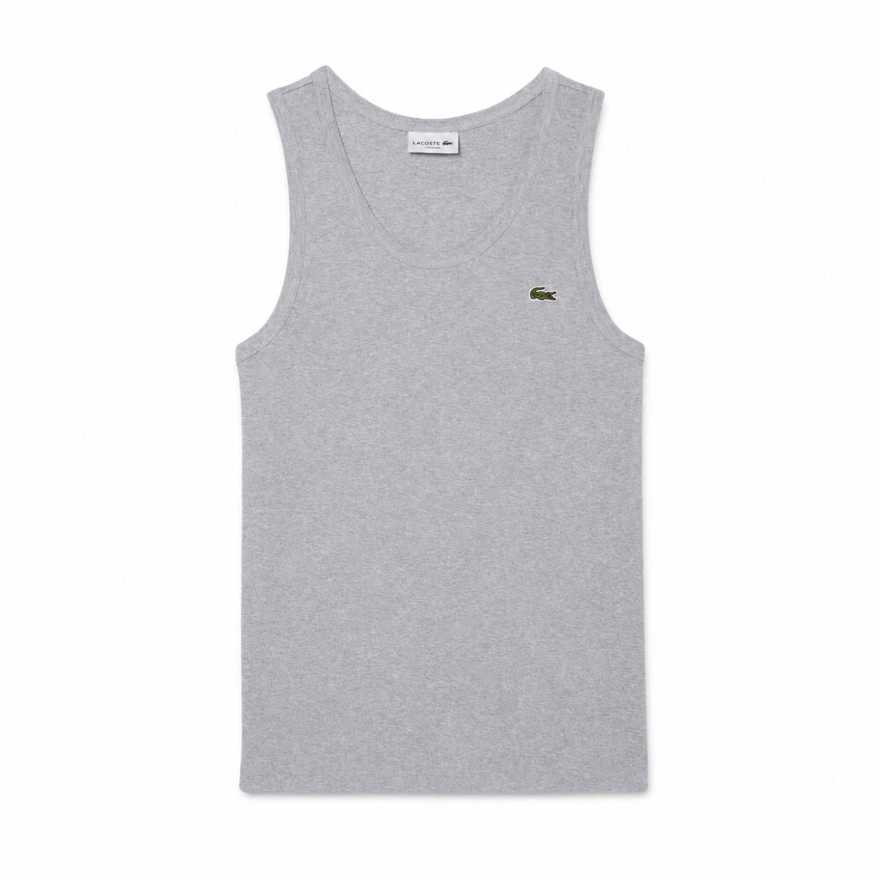 Lacoste Men's Slim Fit Ribbed Cotton Vest Top