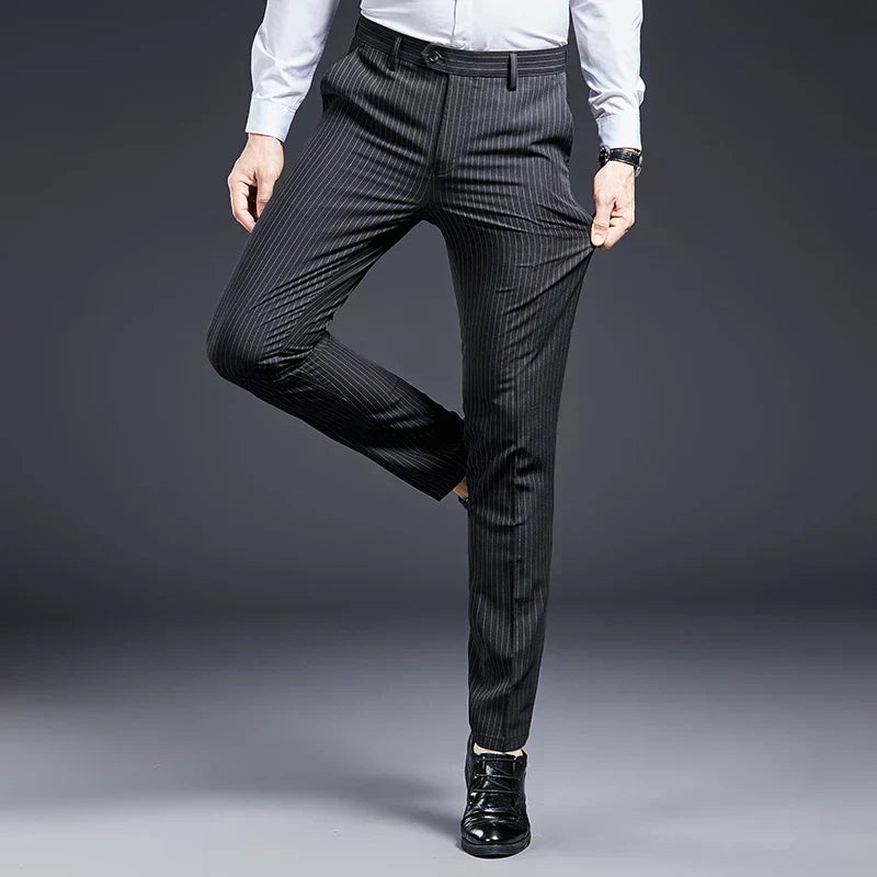 Premium Men's Suit Trousers Striped