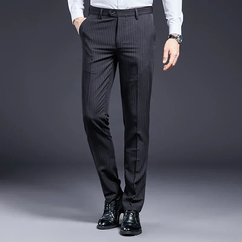 Premium Men's Suit Trousers Striped