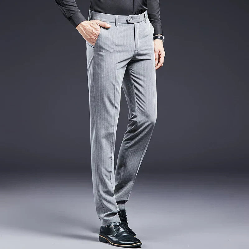 Premium Men's Suit Trousers Striped