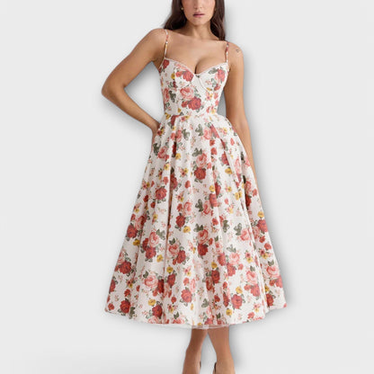 Mélie – Light summer dress with corset detail