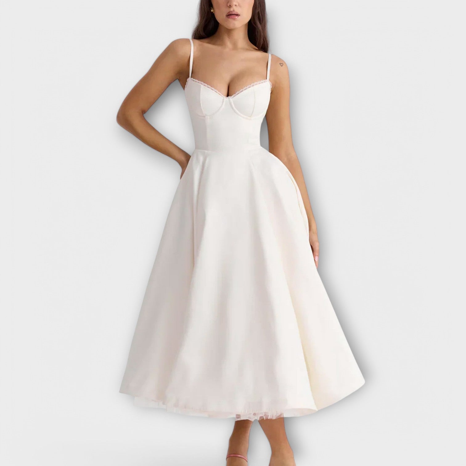 Mélie – Light summer dress with corset detail