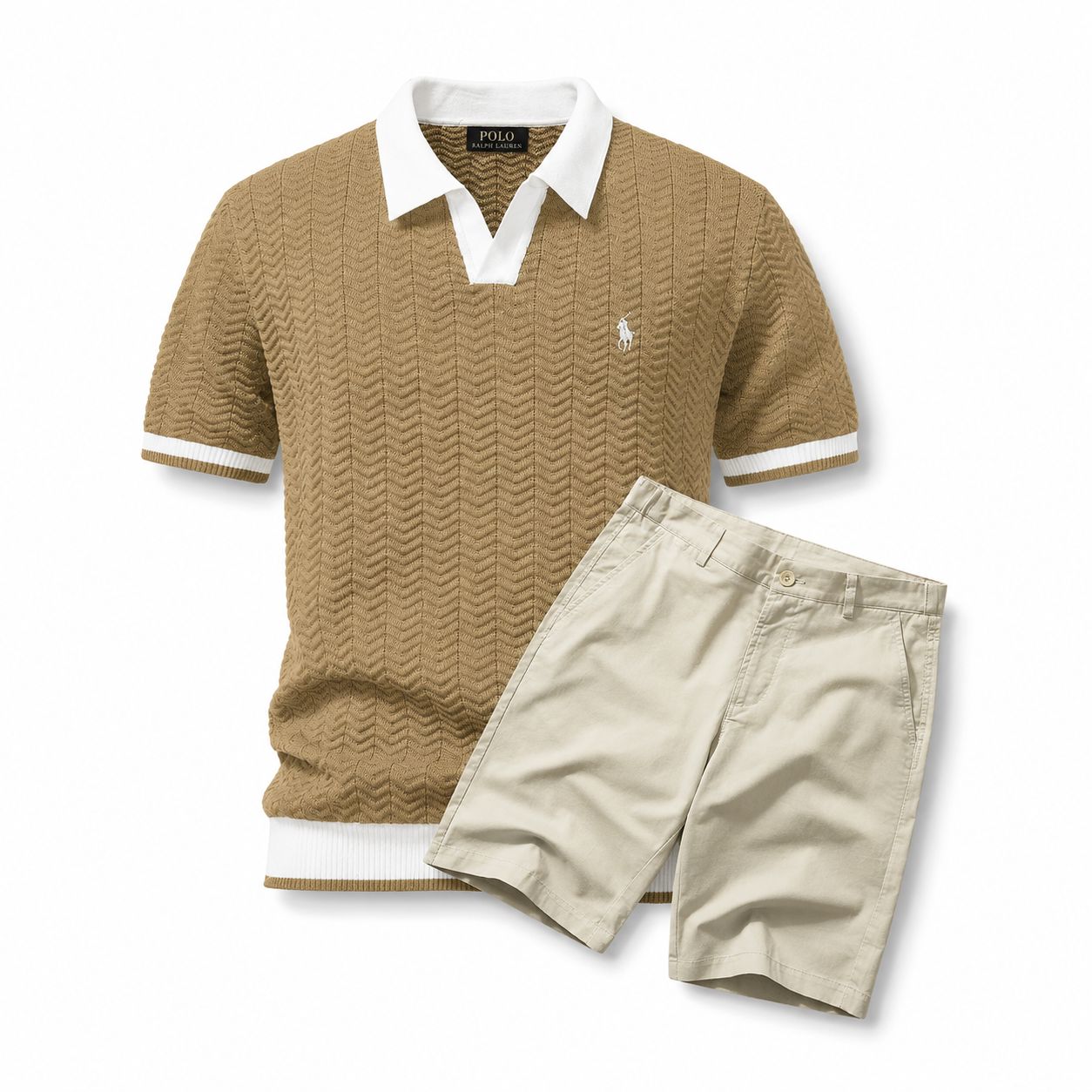 Ralph Lauren Old Money Polo Shirt & Shorts Set