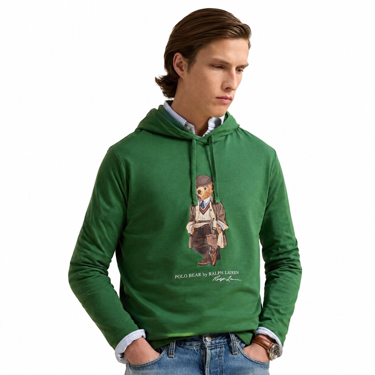 Ralph Lauren Polo Bear Jersey Hooded T-Shirt