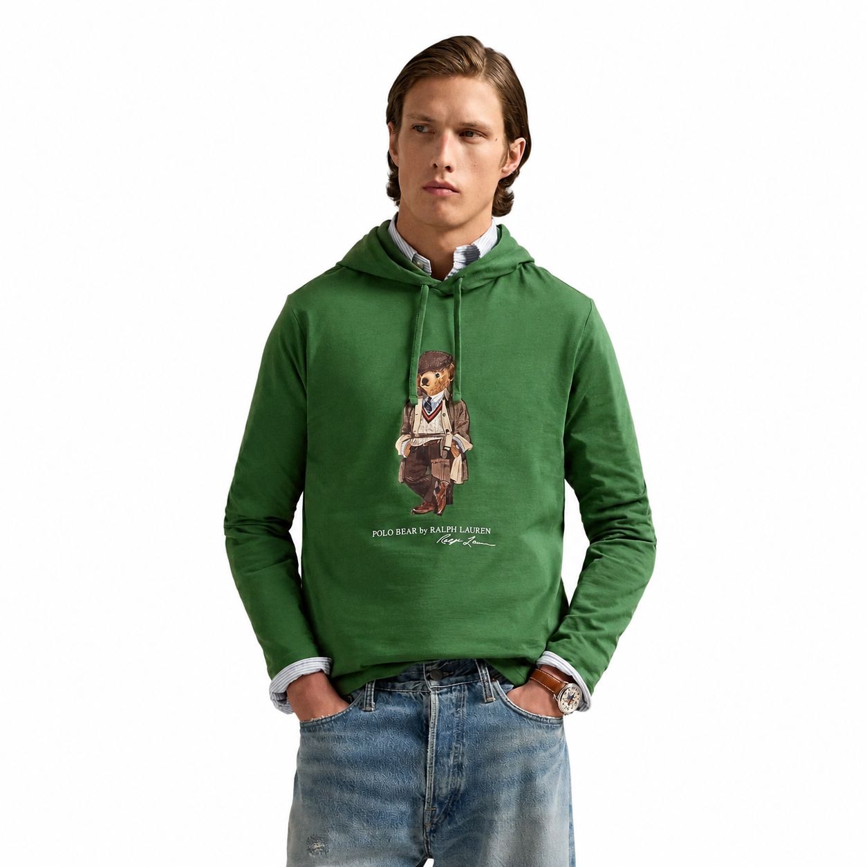 Ralph Lauren Polo Bear Jersey Hooded T-Shirt