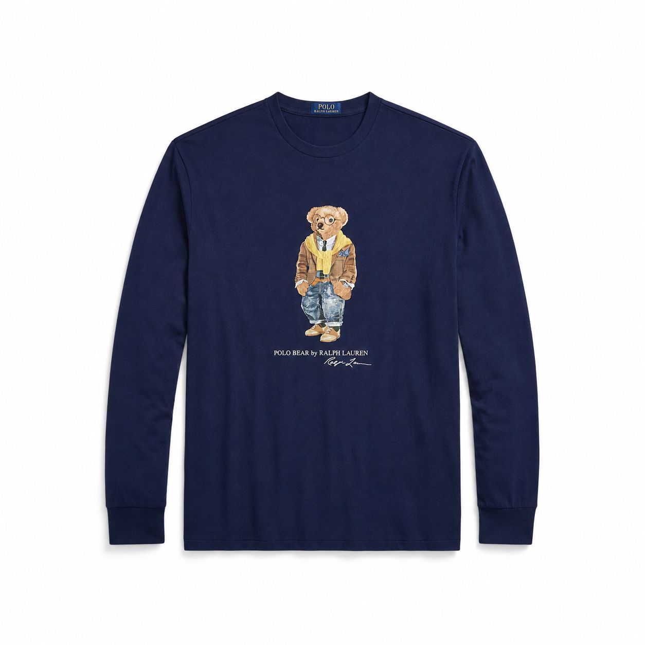 Ralph Lauren Polo Bear Jersey T-Shirt Classic Fit Long Sleeve