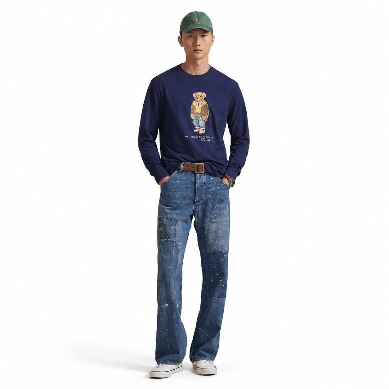 Ralph Lauren Polo Bear Jersey T-Shirt Classic Fit Long Sleeve
