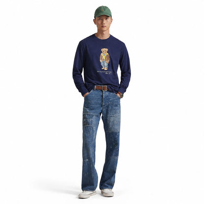 Ralph Lauren Polo Bear Jersey T-Shirt Classic Fit Long Sleeve