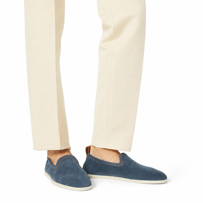Loro Piana Moccasin Venice Walk - Black Figs