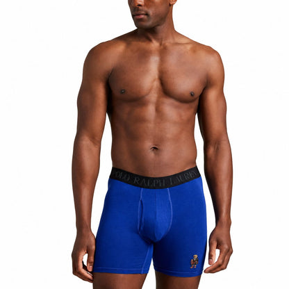 Ralph Lauren 4D-Flex Polo Bear Boxer Shorts, Pack Of 3
