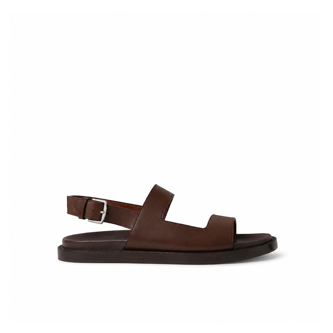 Loro Piana Sandal New Nama Walk, Dark Moka
