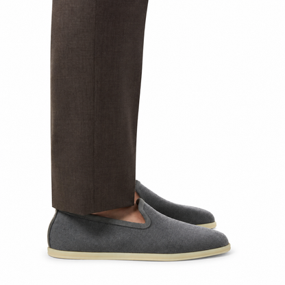Loro Piana Moccasin Venice Walk the Gift of Kings Steel Whisper Melange