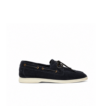 Loro Piana Moccasin Sea-Sail Walk - Blue Navy