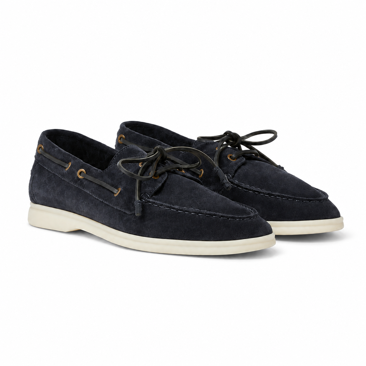 Loro Piana Moccasin Sea-Sail Walk - Blue Navy