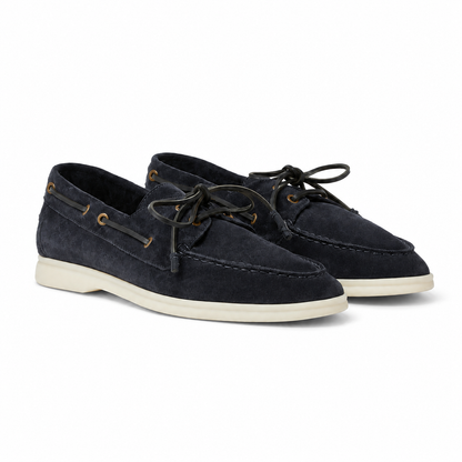 Loro Piana Moccasin Sea-Sail Walk - Blue Navy