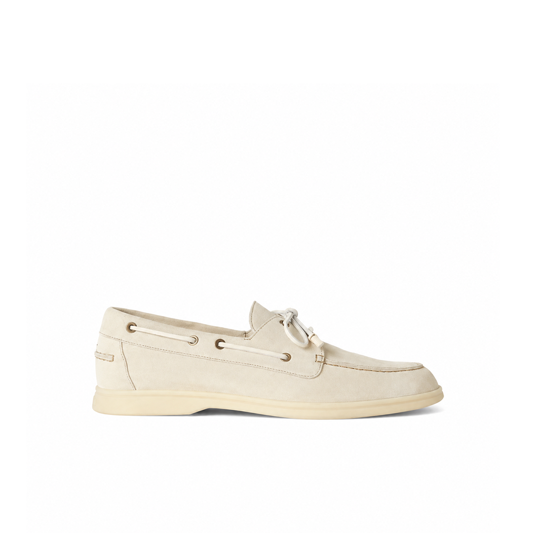 Loro Piana Moccasin Sea-Sail Walk - Ecru
