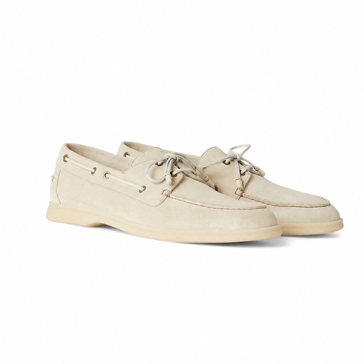 Loro Piana Moccasin Sea-Sail Walk - Ecru