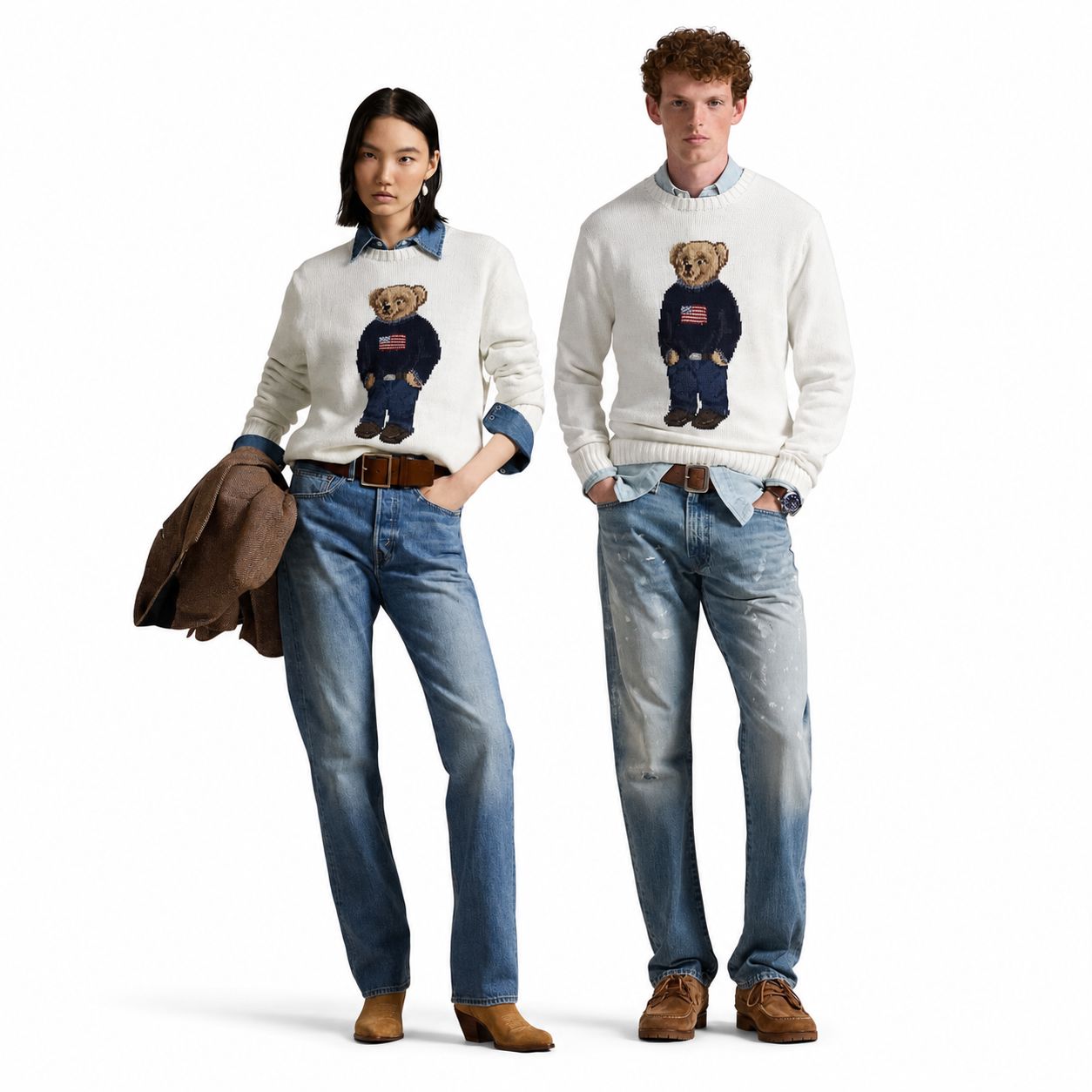Ralph Lauren Polo Bear Cotton Linen Jumper