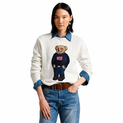 Ralph Lauren Polo Bear Cotton Linen Jumper