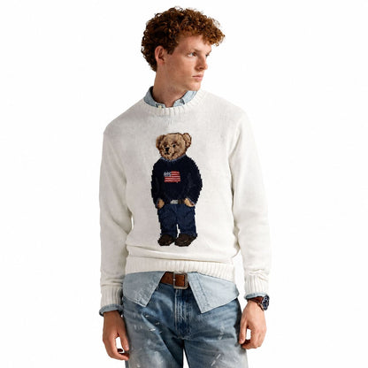 Ralph Lauren Polo Bear Cotton Linen Jumper