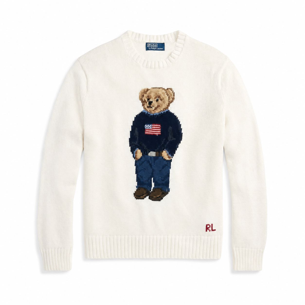 Ralph Lauren Polo Bear Cotton Linen Jumper