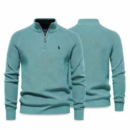 Ralph Lauren Premium Ribbed Zip Jumper