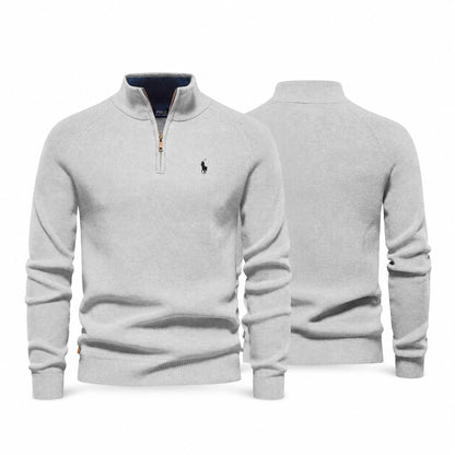 Ralph Lauren Premium Ribbed Zip Jumper