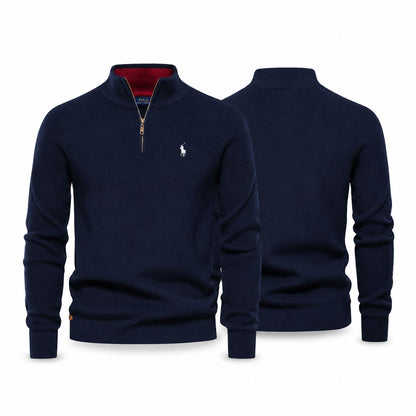 Ralph Lauren Premium Ribbed Zip Jumper