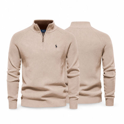Ralph Lauren Premium Ribbed Zip Jumper