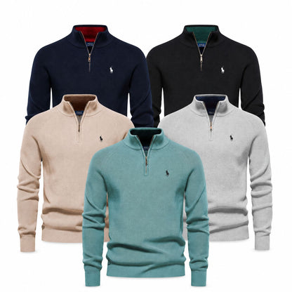 Ralph Lauren Premium Ribbed Zip Jumper