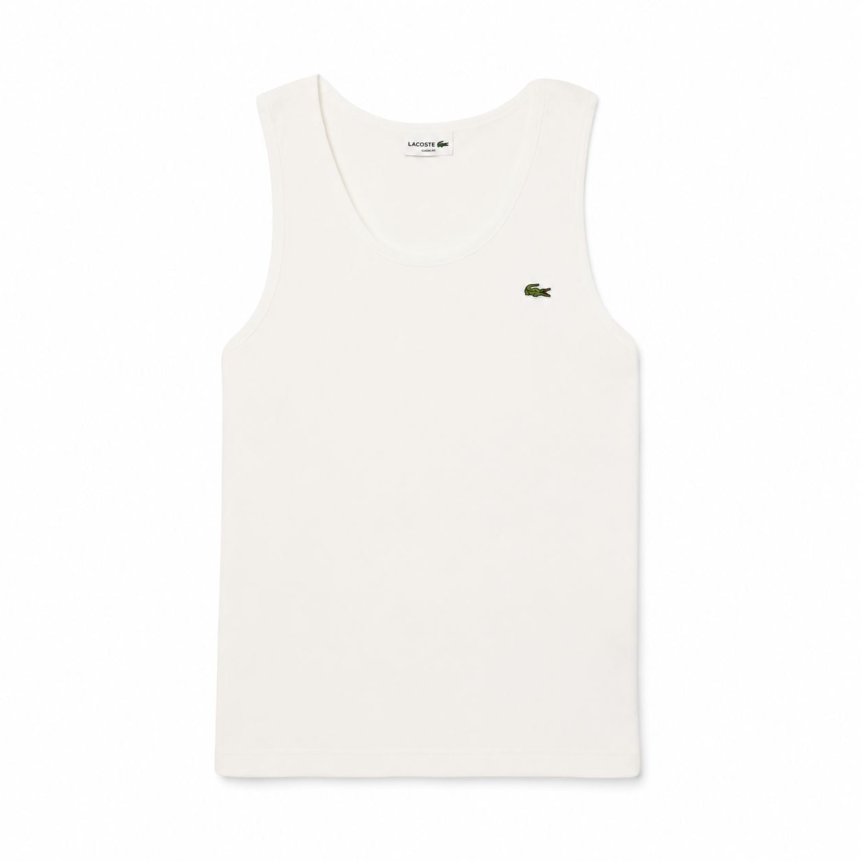 Lacoste Men's Slim Fit Ribbed Cotton Vest Top