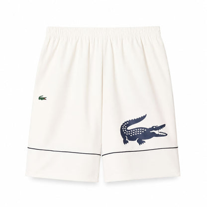 Lacoste Tennis Shorts In Printed Diamond Taffeta