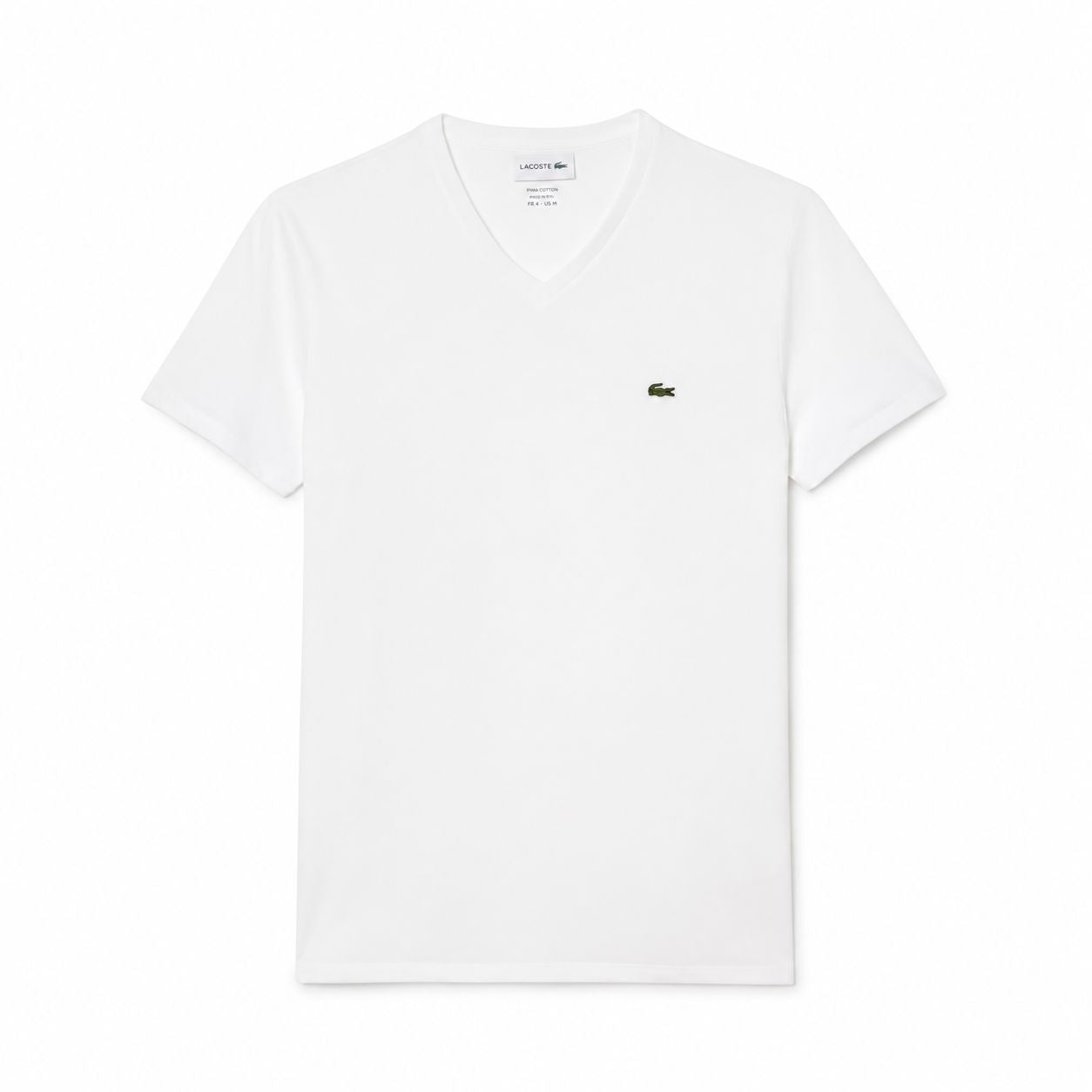 Lacoste Men's V-Neck T-Shirt in Lightweight Pima Cotton