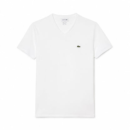 Lacoste Men's V-Neck T-Shirt in Lightweight Pima Cotton