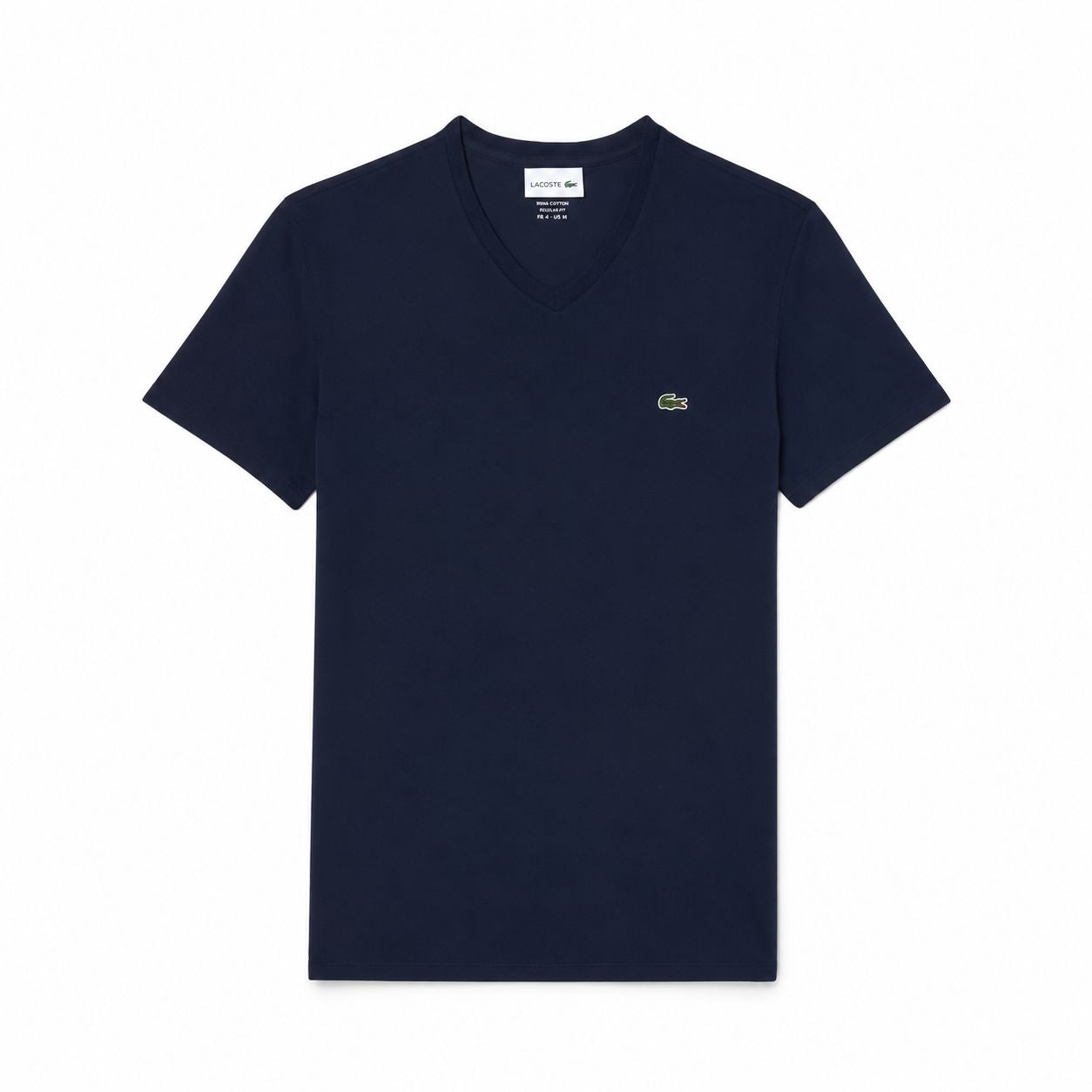 Lacoste Men's V-Neck T-Shirt in Lightweight Pima Cotton