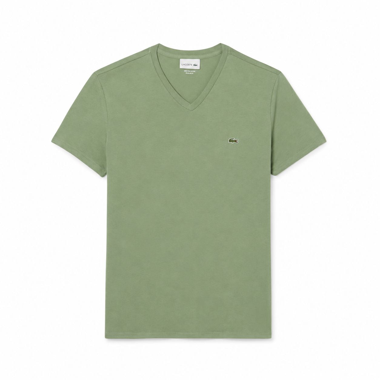 Lacoste Men's V-Neck T-Shirt in Lightweight Pima Cotton