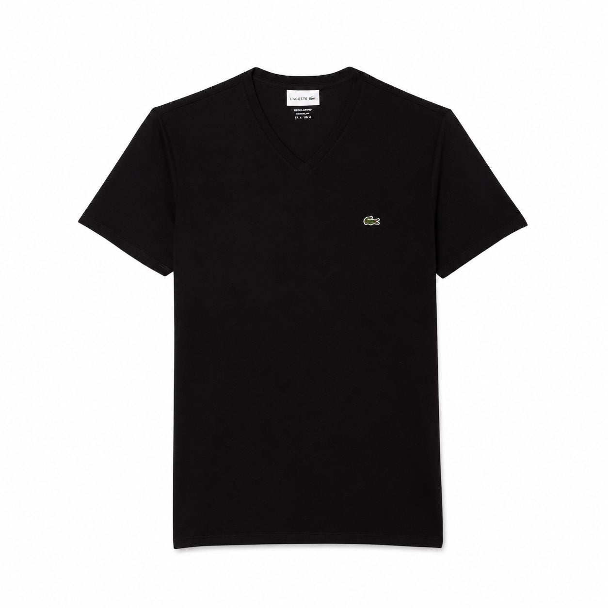 Lacoste Men's V-Neck T-Shirt in Lightweight Pima Cotton