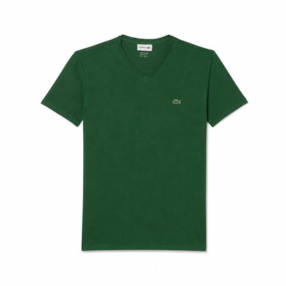 Lacoste Men's V-Neck T-Shirt in Lightweight Pima Cotton