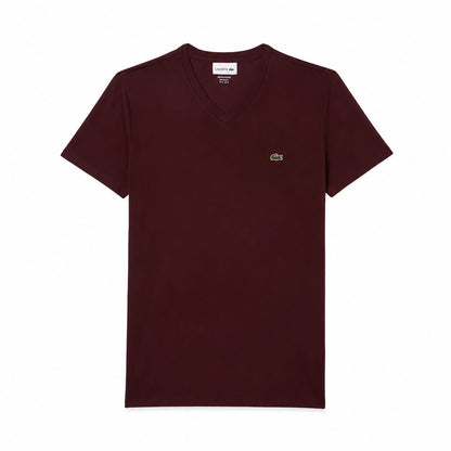 Lacoste Men's V-Neck T-Shirt in Lightweight Pima Cotton