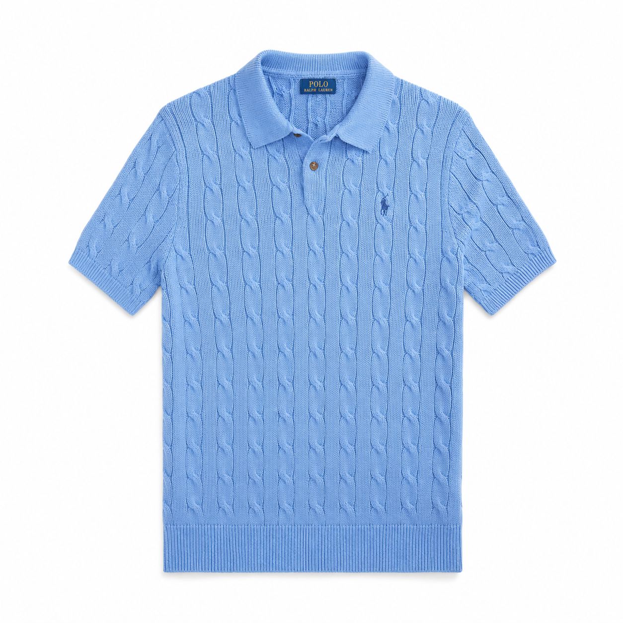 Ralph Lauren Cable-Knit Cotton Polo Jumper