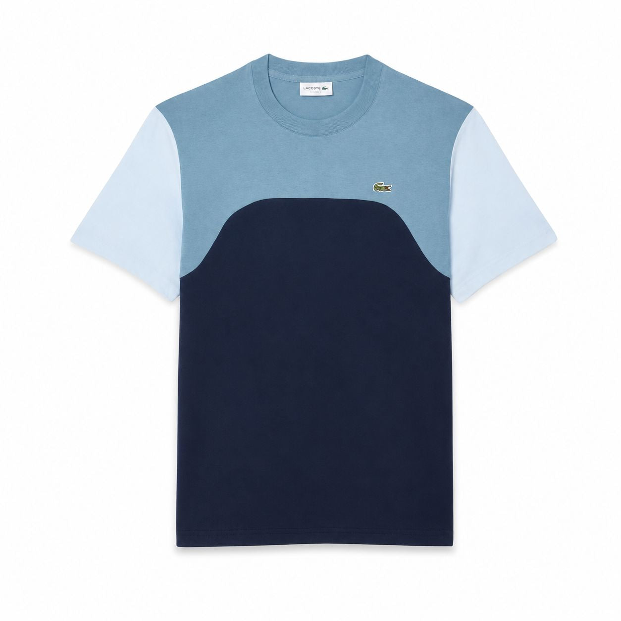 Lacoste Cotton Jersey T-Shirt with Colour-Block Design