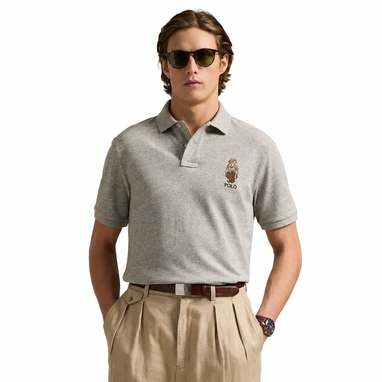 Ralph Lauren Classic Fit Polo Bear Mesh Polo Shirt