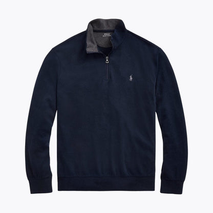 Ralph Lauren Luxury Jersey Quarter-Zip Jumper